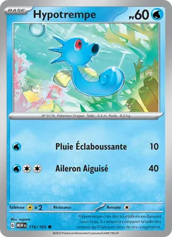 Carte Hypotrempe 116/165 – 151