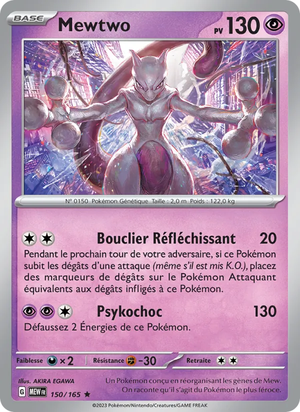 Carte Mewtwo 150/165 – 151