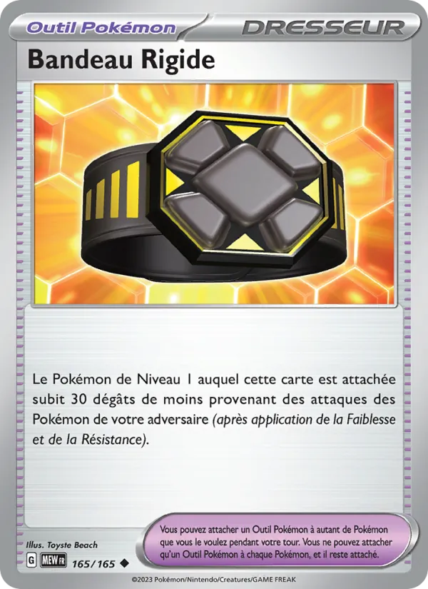 Carte Bandeau Rigide 165/165 – 151
