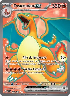 Carte Dracaufeu-ex 183/165 – 151