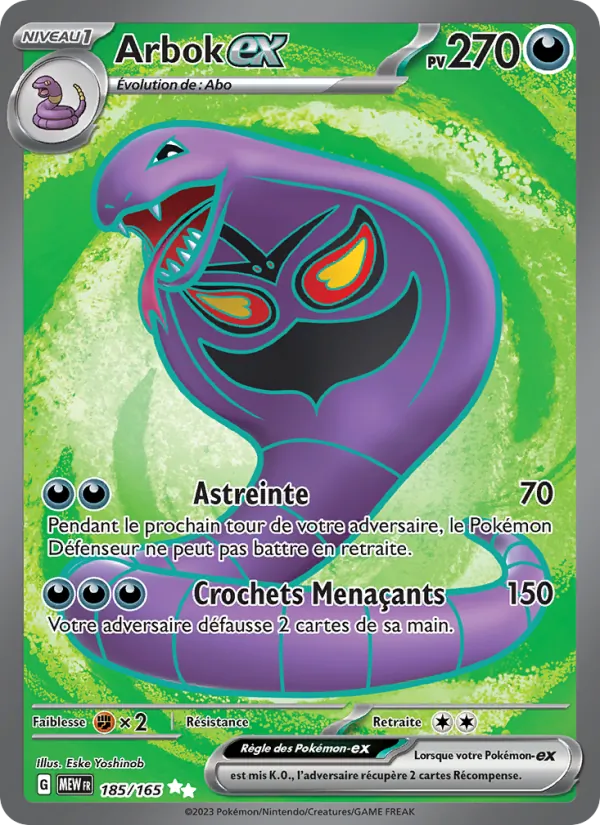 Carte Arbok-ex 185/165 – 151