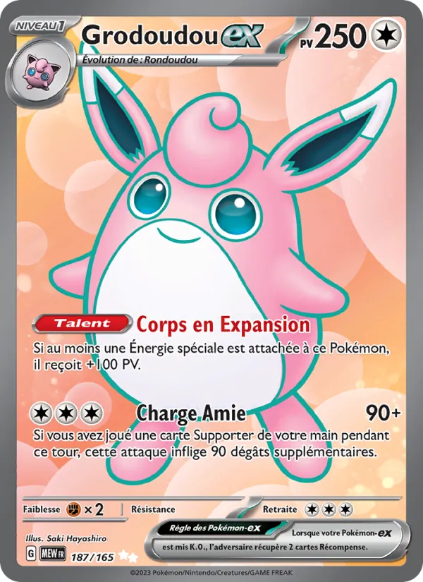 Carte Grodoudou-ex 187/165 – 151
