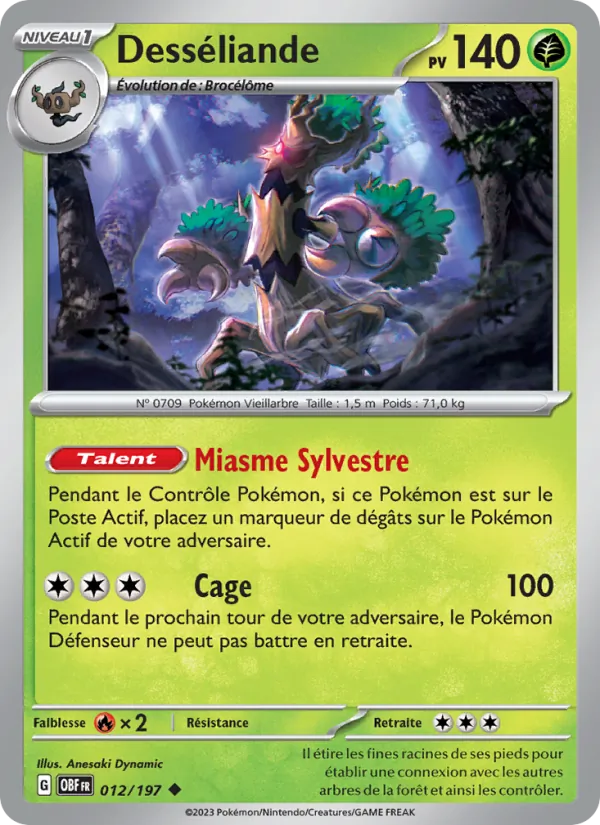 Carte Desséliande 012/197 – Flammes Obsidiennes