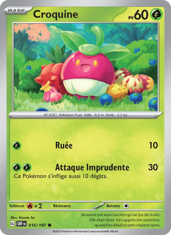 Carte Croquine 016/197 – Flammes Obsidiennes