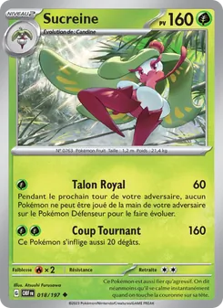 Carte Sucreine 018/197 – Flammes Obsidiennes