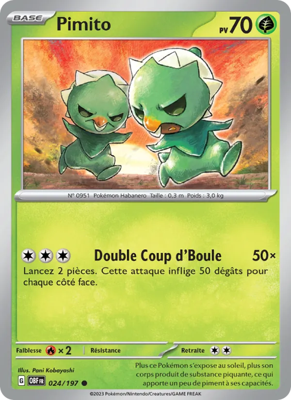 Carte Pimito 024/197 – Flammes Obsidiennes