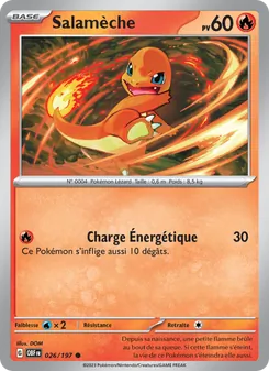 Carte Salamèche 026/197 – Flammes Obsidiennes