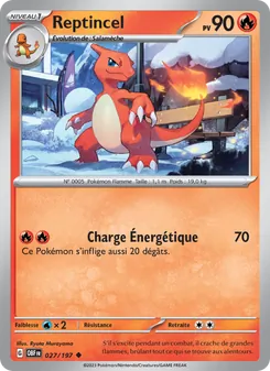 Carte Reptincel 027/197 – Flammes Obsidiennes