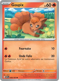 Carte Goupix 028/197 – Flammes Obsidiennes