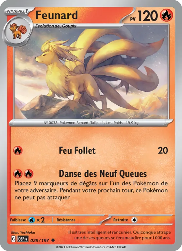 Carte Feunard 029/197 – Flammes Obsidiennes