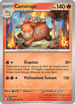 Carte Camérupt 032/197 – Flammes Obsidiennes