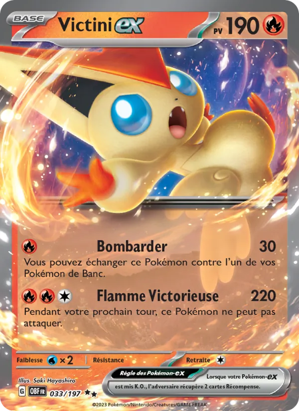 Carte Victini-ex 033/197 – Flammes Obsidiennes