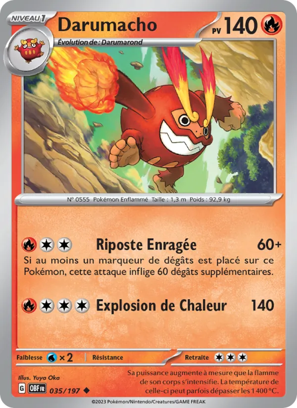 Carte Darumacho 035/197 – Flammes Obsidiennes