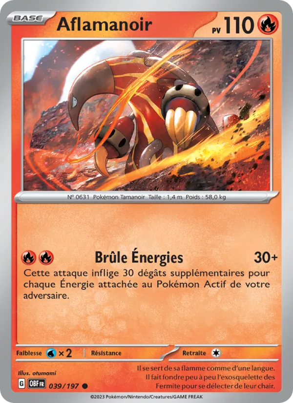 Carte Aflamanoir 039/197 – Flammes Obsidiennes