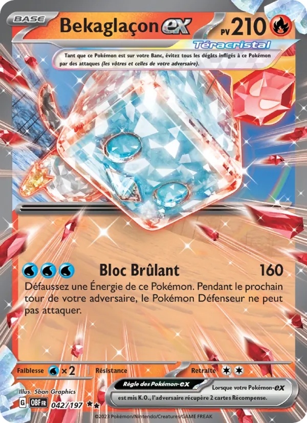 Carte Bekaglaçon-ex 042/197 – Flammes Obsidiennes