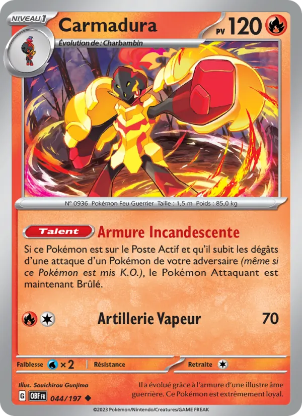 Carte Carmadura 044/197 – Flammes Obsidiennes
