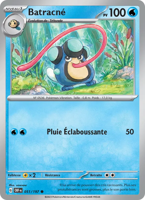 Carte Batracné 051/197 – Flammes Obsidiennes