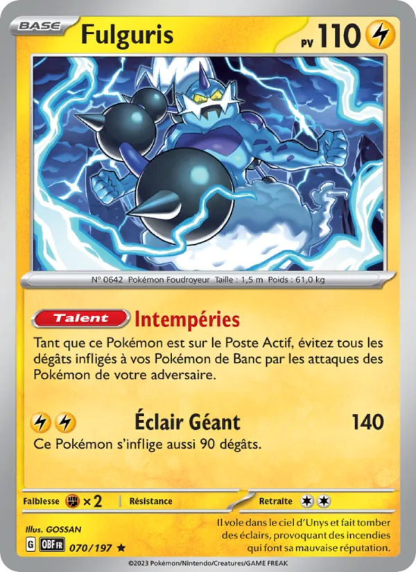 Carte Fulguris 070/197 – Flammes Obsidiennes