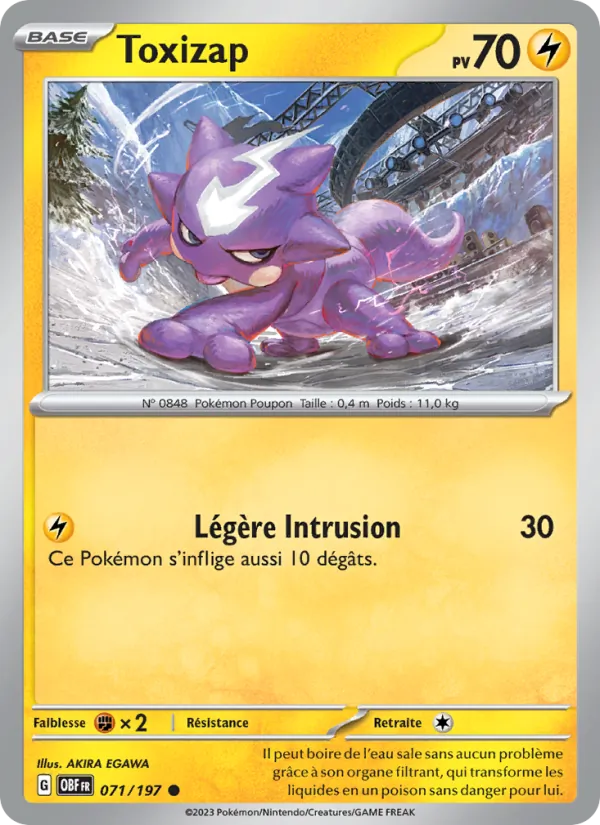 Carte Toxizap 071/197 – Flammes Obsidiennes