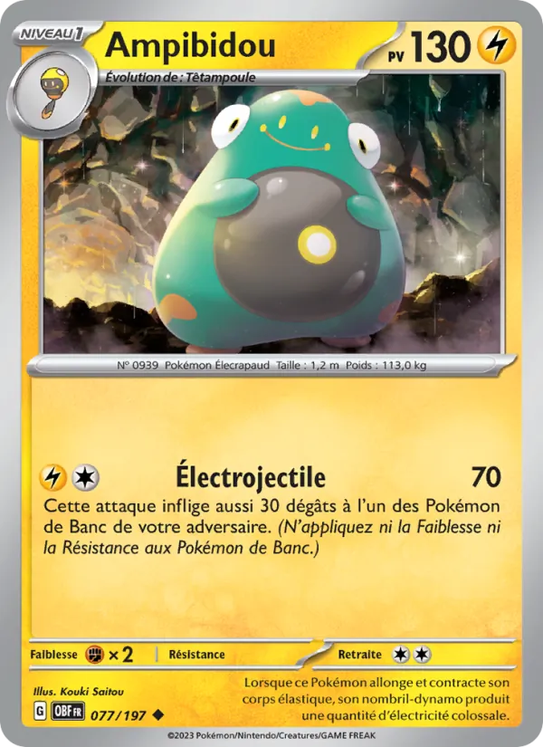 Carte Ampibidou 077/197 – Flammes Obsidiennes