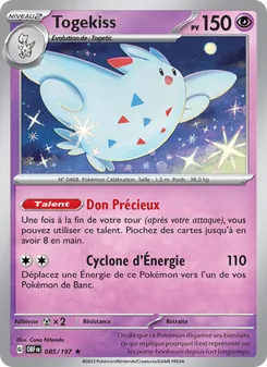 Carte Togekiss 085/197 – Flammes Obsidiennes