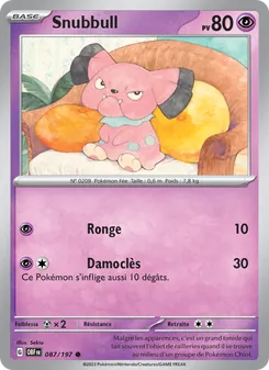 Carte Snubbull 087/197 – Flammes Obsidiennes