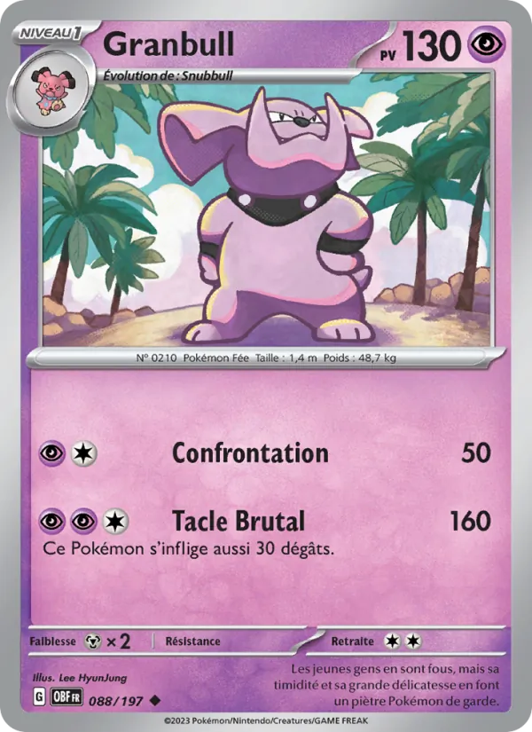 Carte Granbull 088/197 – Flammes Obsidiennes