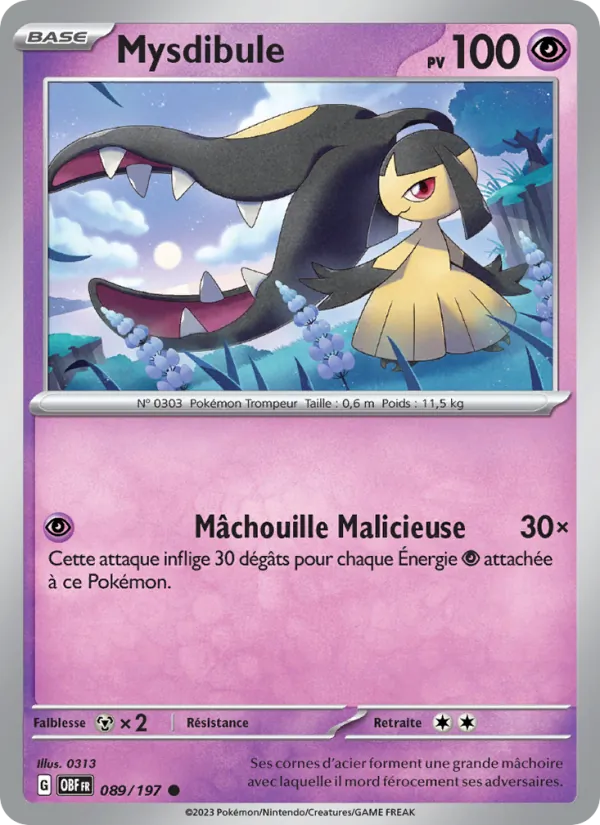 Carte Mysdibule 089/197 – Flammes Obsidiennes