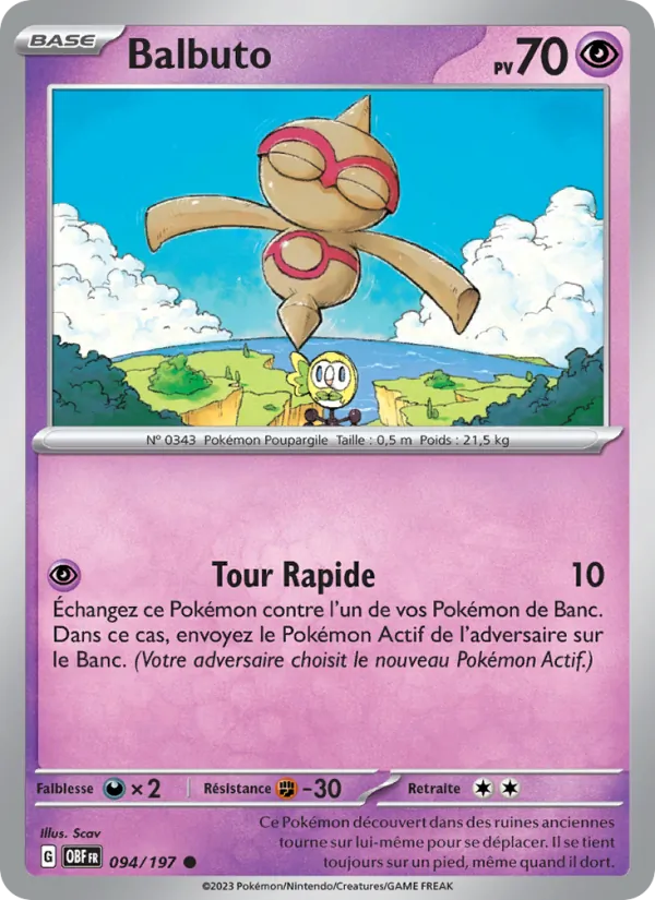 Carte Balbuto 094/197 – Flammes Obsidiennes