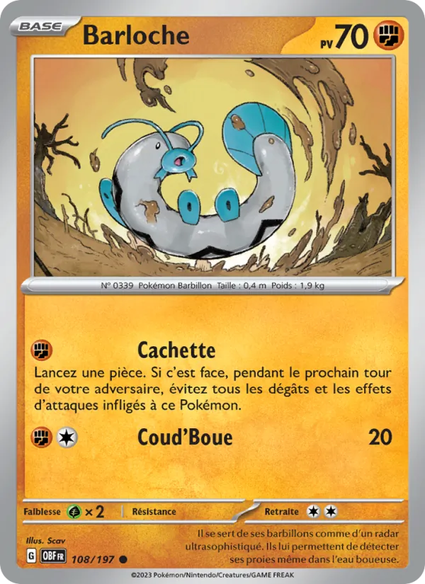 Carte Barloche 108/197 – Flammes Obsidiennes