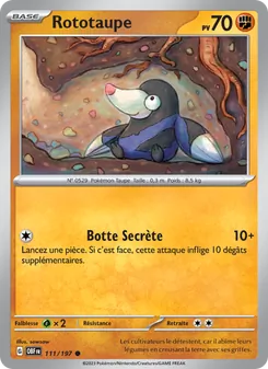 Carte Rototaupe 111/197 – Flammes Obsidiennes