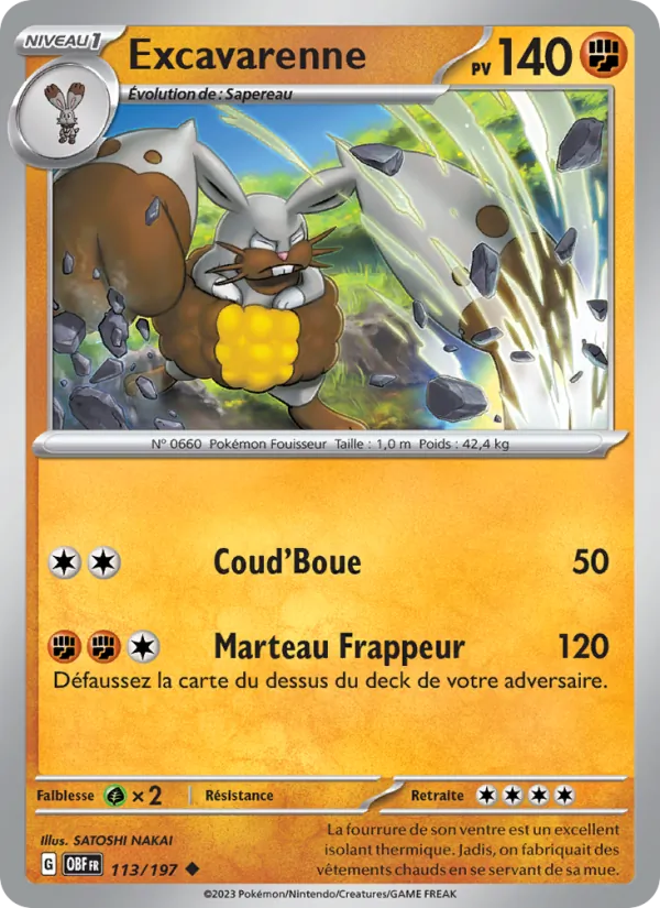 Carte Excavarenne 113/197 – Flammes Obsidiennes