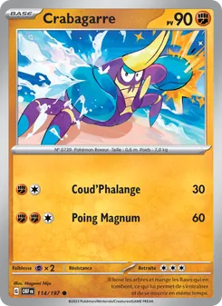 Carte Crabagarre 114/197 – Flammes Obsidiennes