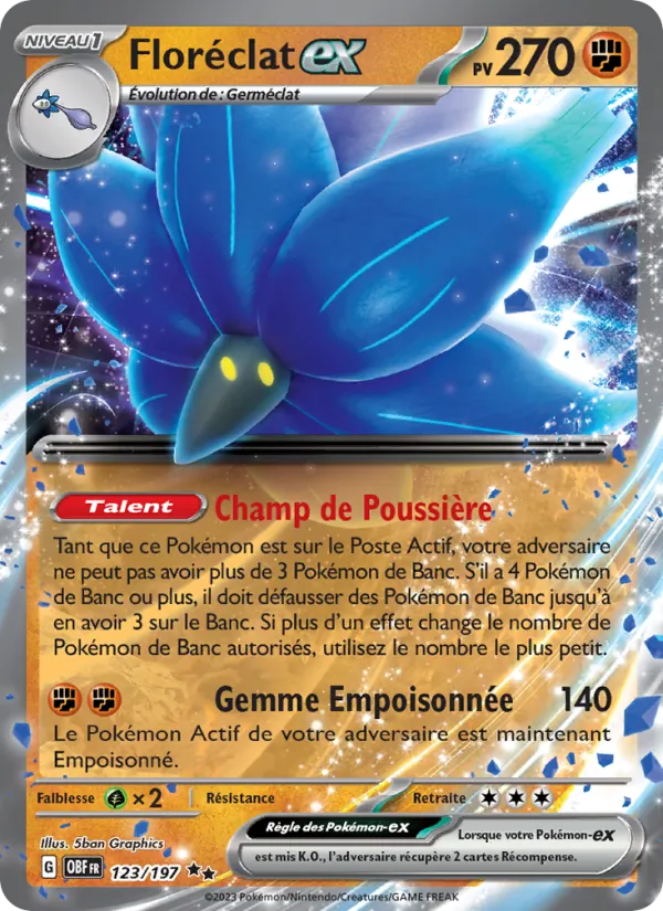 Carte Floréclat-ex 123/197 – Flammes Obsidiennes