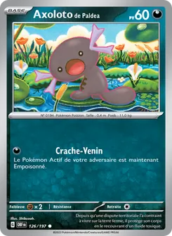 Carte Axoloto de Paldea 126/197 – Flammes Obsidiennes