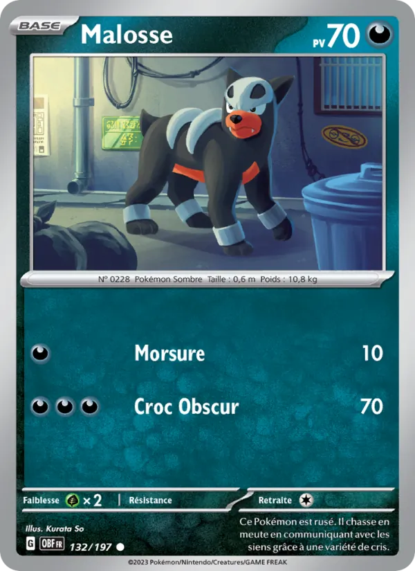 Carte Malosse 132/197 – Flammes Obsidiennes
