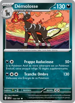 Carte Démolosse 133/197 – Flammes Obsidiennes