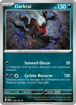 Carte Darkrai 136/197 – Flammes Obsidiennes