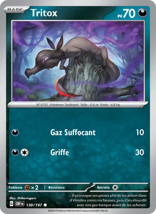 Carte Tritox 139/197 – Flammes Obsidiennes