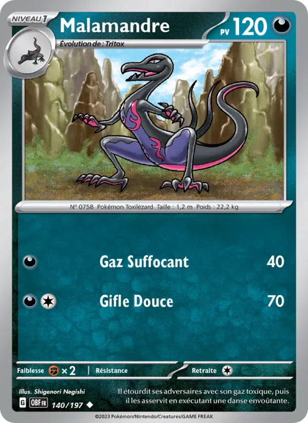 Carte Malamandre 140/197 – Flammes Obsidiennes