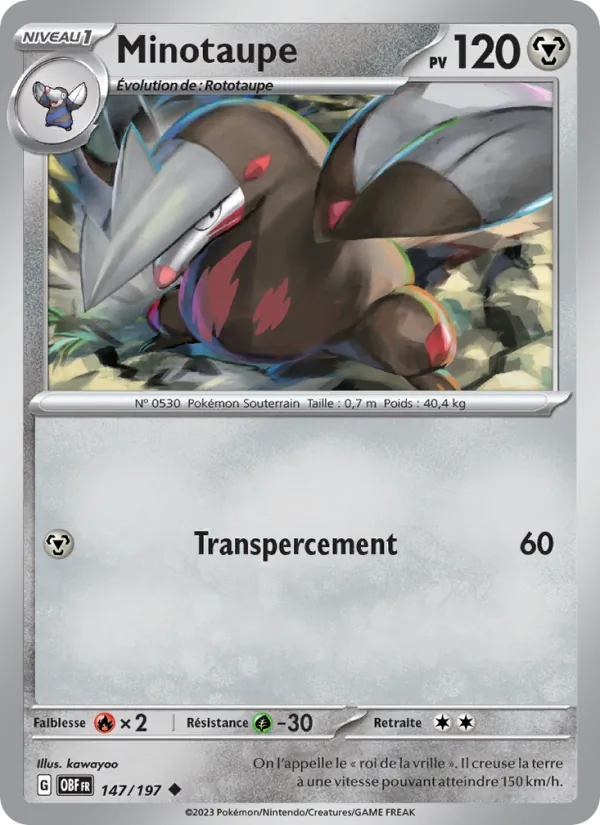 Carte Minotaupe 147/197 – Flammes Obsidiennes
