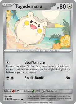 Carte Togedemaru 151/197 – Flammes Obsidiennes