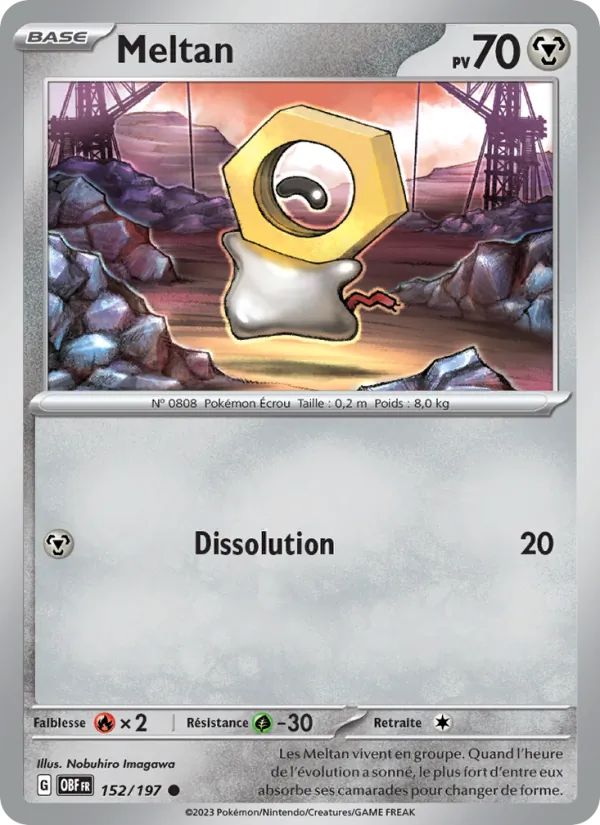 Carte Meltan 152/197 – Flammes Obsidiennes