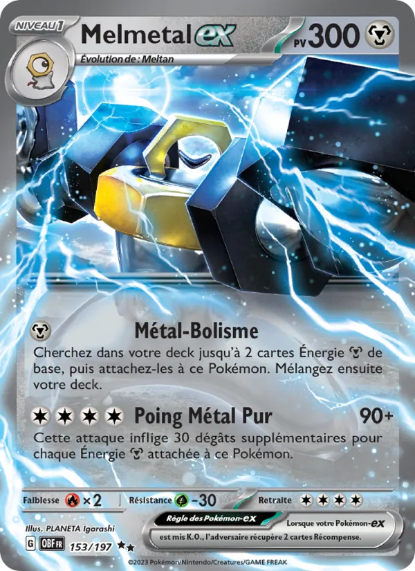 Carte Melmetal-ex 153/197 – Flammes Obsidiennes