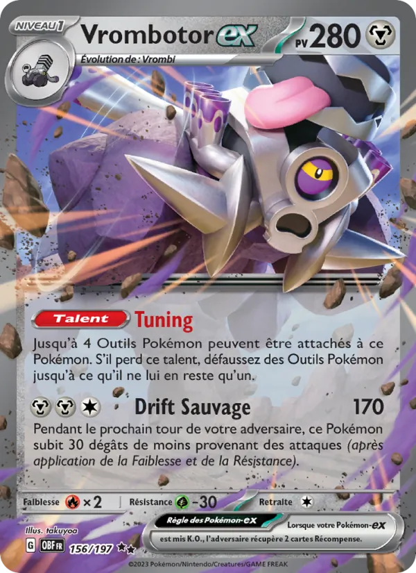 Carte Vrombotor-ex 156/197 – Flammes Obsidiennes