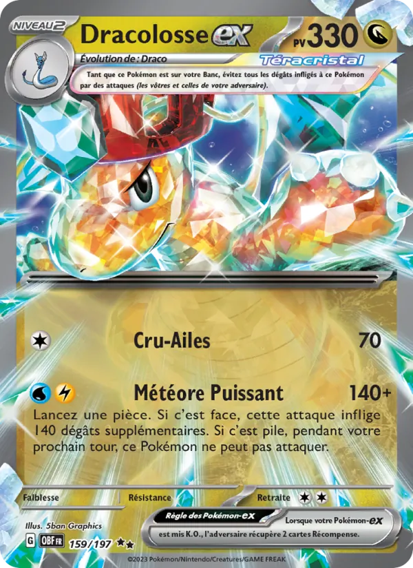 Carte Dracolosse-ex 159/197 – Flammes Obsidiennes