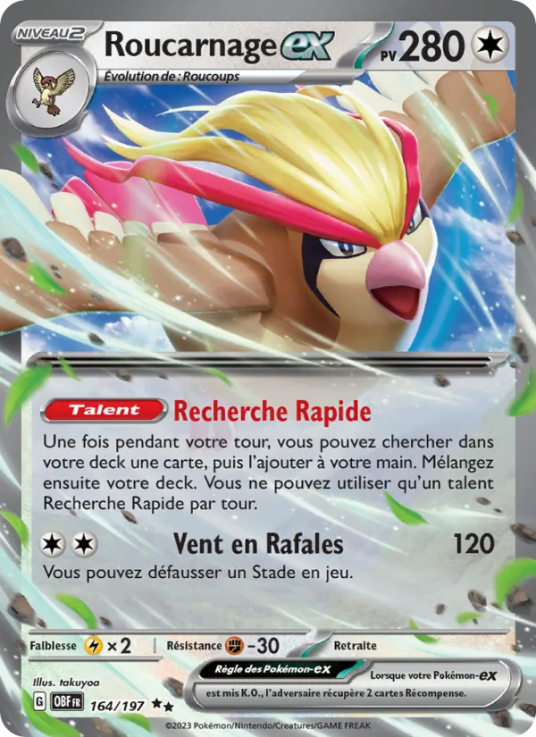 Carte Roucarnage-ex 164/197 – Flammes Obsidiennes