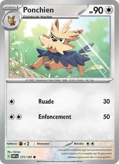 Carte Ponchien 171/197 – Flammes Obsidiennes