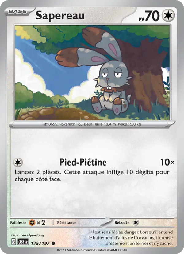 Carte Sapereau 175/197 – Flammes Obsidiennes