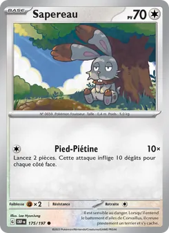 Carte Sapereau 175/197 – Flammes Obsidiennes